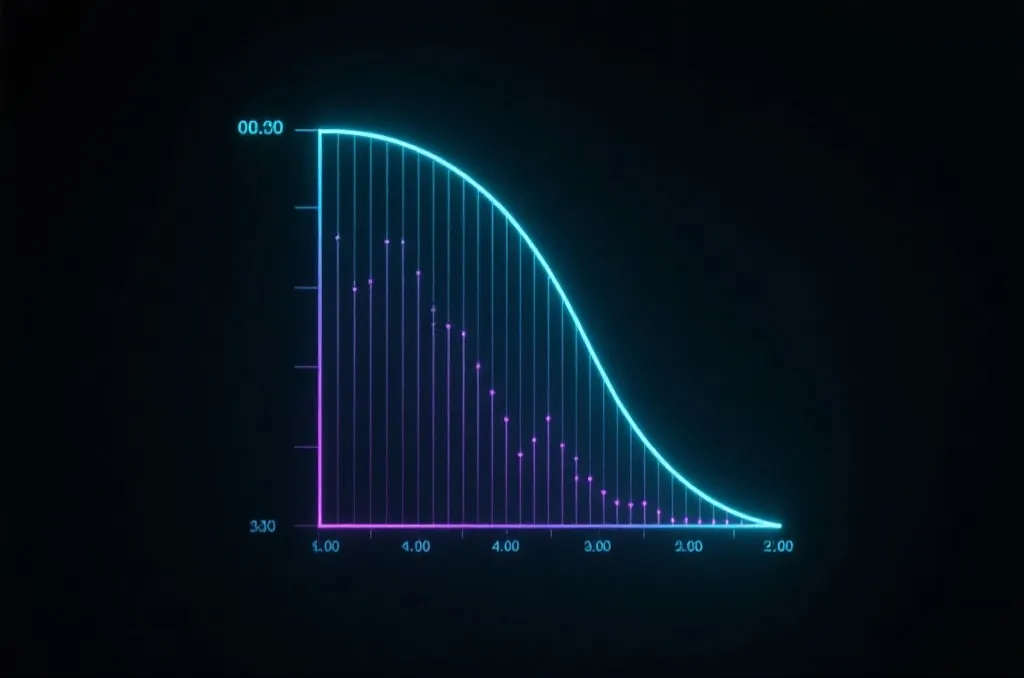 正态分布曲线与数值概率分布图表